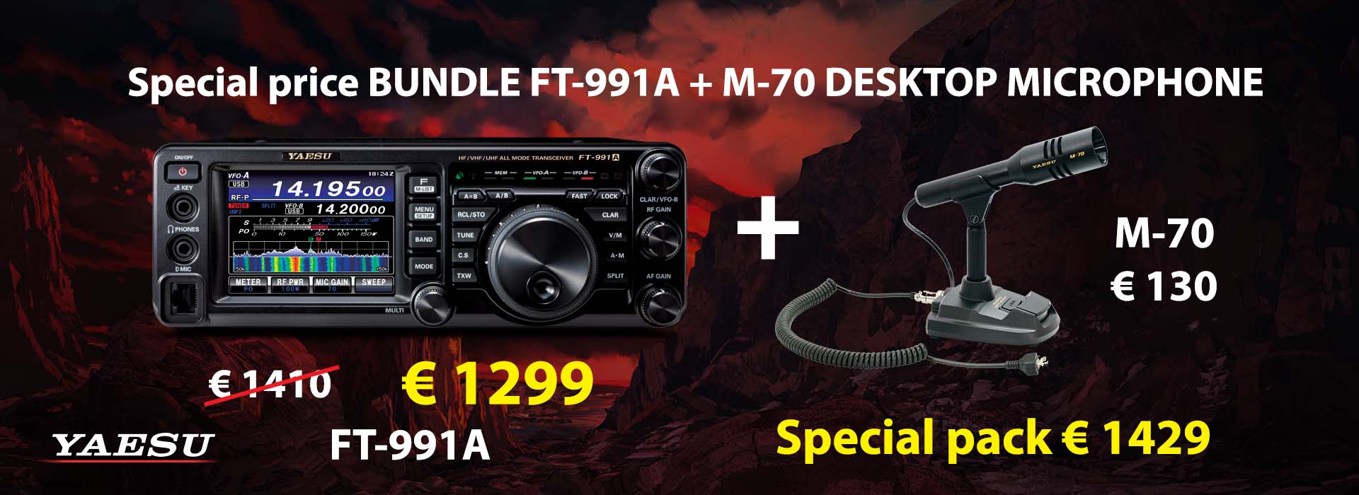 Special bundle FT-991A + M-70
